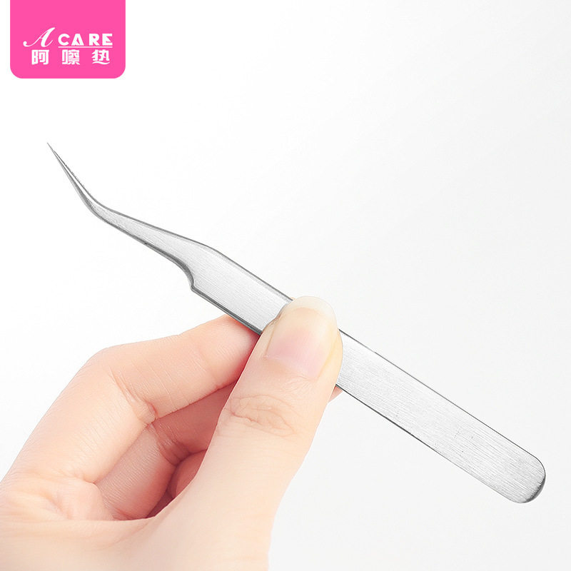 细胞夹AB1sq801-斜嘴夹家用便携闭口刮细胞夹挑脂肪粒挑痘粉刺针