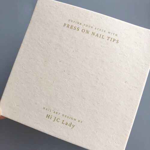 穿戴甲展示卡片定制美甲包装背景介绍卡纸设计ins风饰品收纳特种