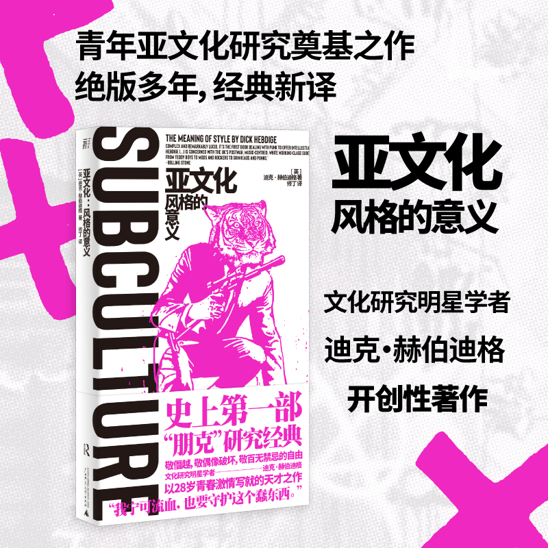 (现货)亚文化:风格的意义      文化、文化研究、亚文化、朋克、伯明翰学派、青年文化