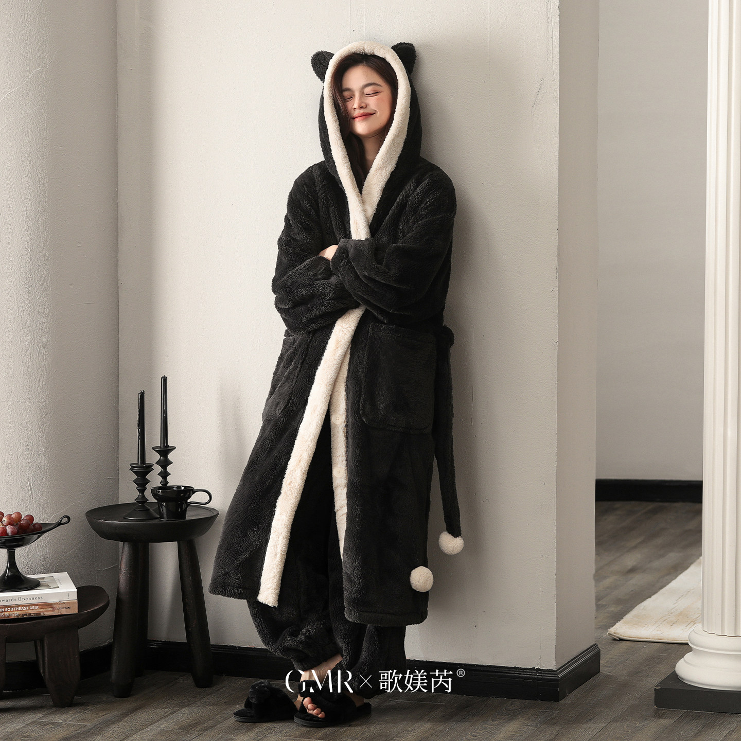 冬季珊瑚绒睡袍女长款保暖睡衣家居服加绒加厚法兰绒长袖秋冬套装,女士内衣/男士内衣/家居服,睡袍/浴袍,淘宝优惠券,粉丝福利购,淘宝优惠卷