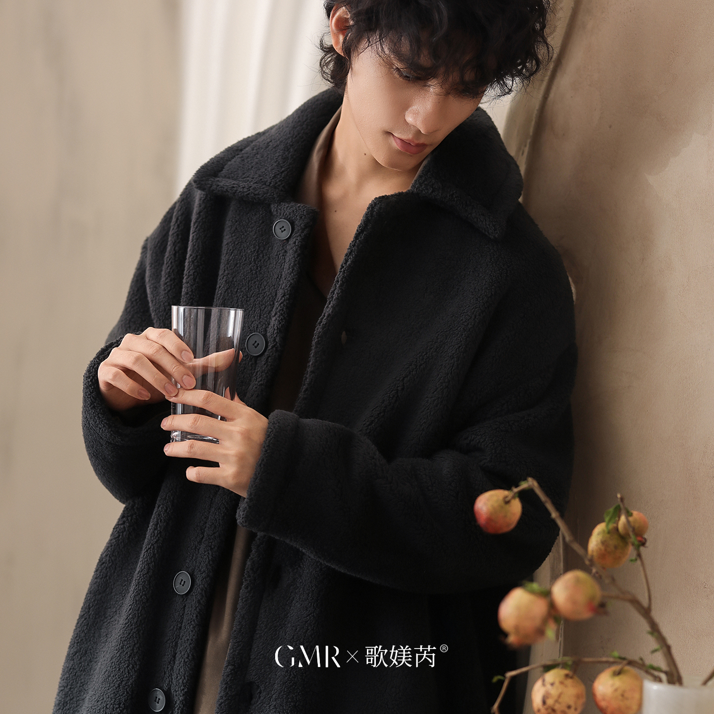 男士珊瑚绒保暖睡袍家居服