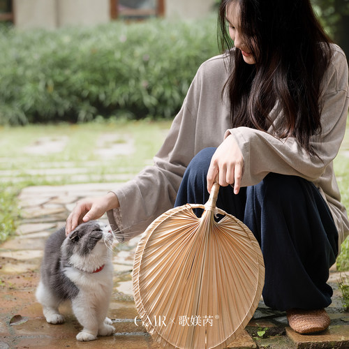 全棉松弛感睡衣女春秋款撞色套装
