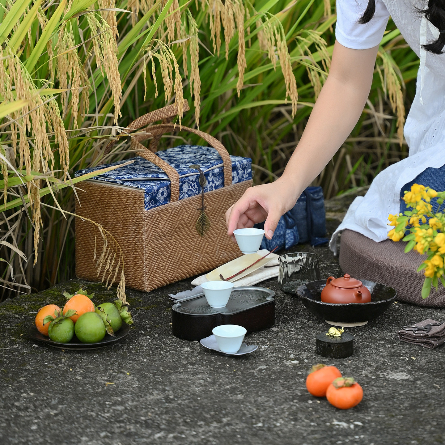 2026新款户外茶具套装紫砂车载老锡壶承露营泡茶壶便携收纳旅行包
