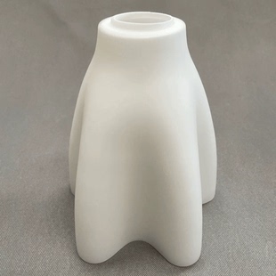 白色玻璃奶白灯罩灯饰配件吊灯欧式风格花瓣纯白e27灯头餐吊灯罩