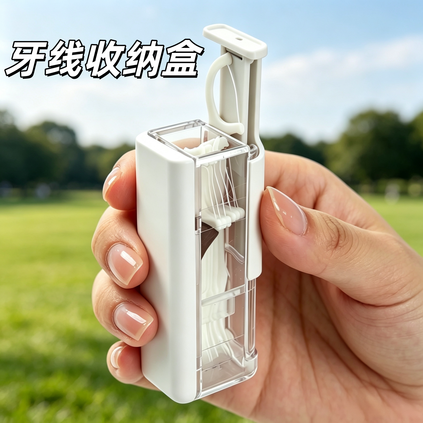 2026新款自动弹出便携牙线盒