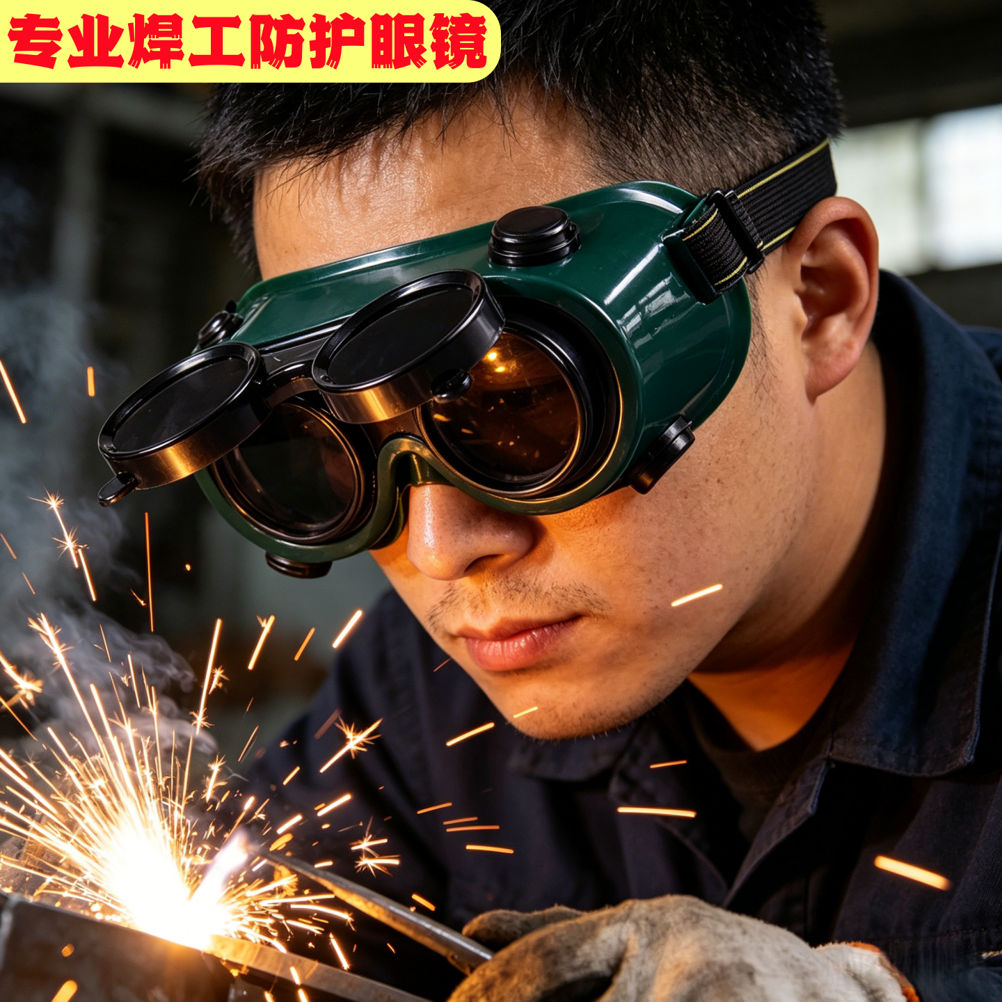 电焊眼镜头戴式烧电焊防护镜电工