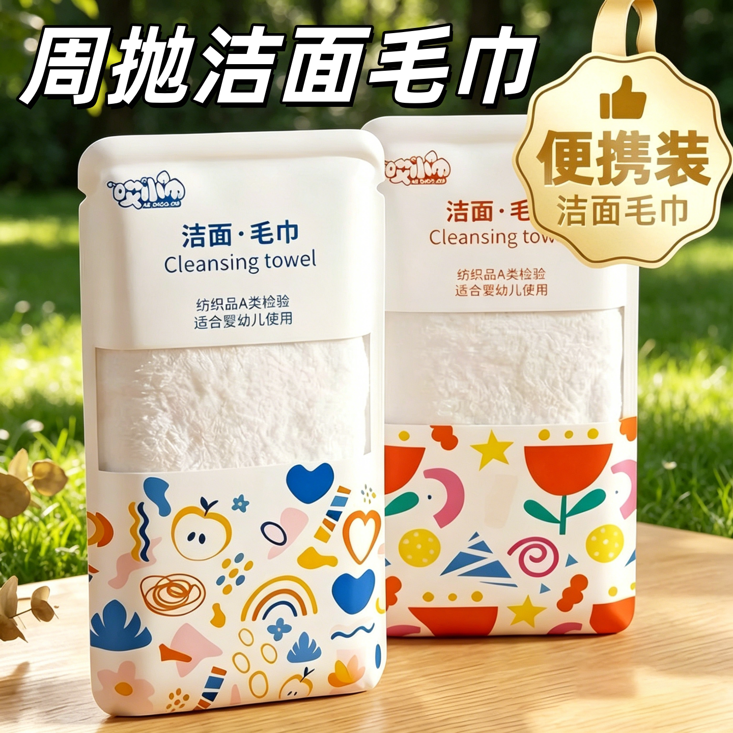 便携旅行周抛加厚超柔洗脸巾
