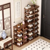 鞋 架家用室内好看多层防尘大容量结实节约空间简易入户实木小窄柜