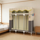 简易衣柜家用卧室出租屋宿舍结实耐用大号布衣柜 承重超1600斤