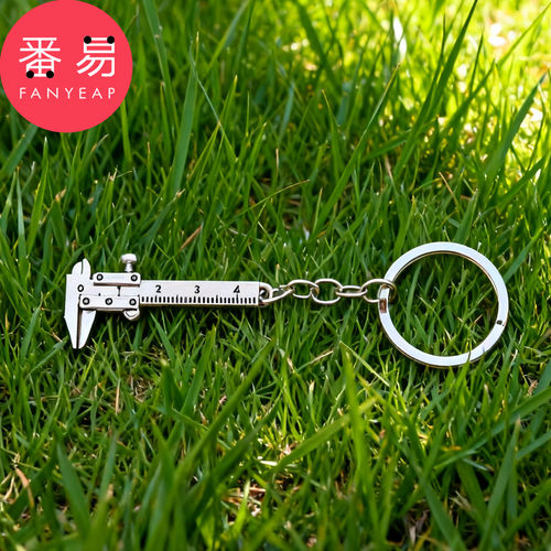 钥匙扣/迷你卡尺A1pn008-便携式游标卡尺钥匙扣挂件测量工具小巧
