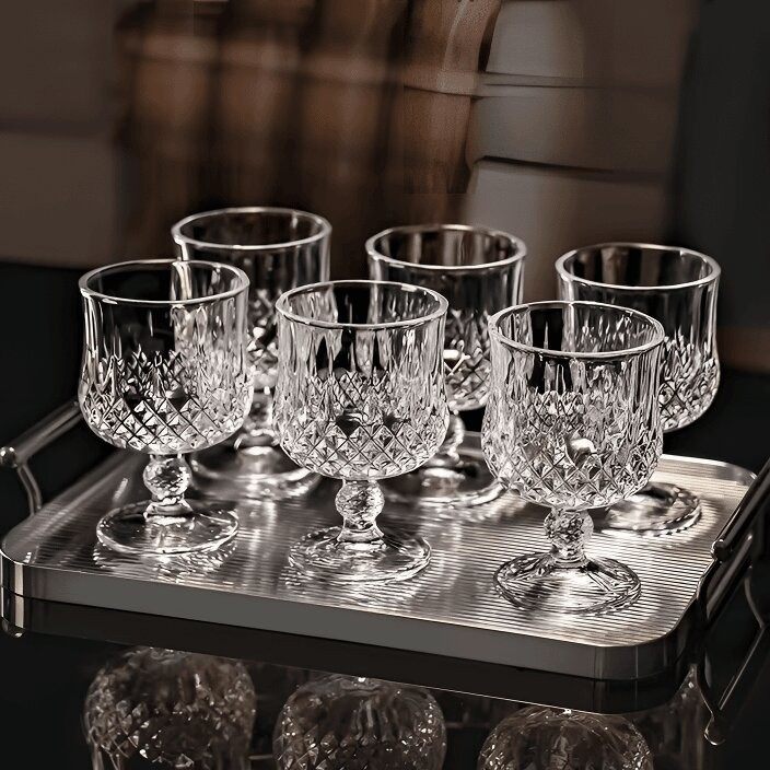 【6只装大号】ins欧式高颜值加厚玻璃杯鸡尾高脚杯家用杯子xz,餐饮具,异形/个性酒杯,淘宝优惠券,粉丝福利购,淘宝优惠卷