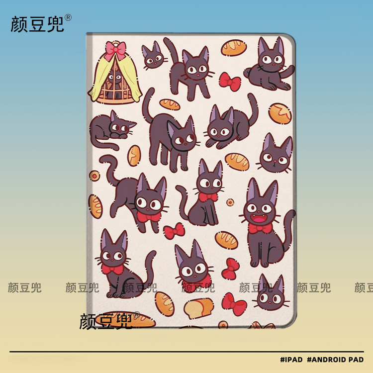 魔女宅急便KIKI宫崎骏ipad10.2适用air5/6保护套matepad pro11 Air3笔槽mini5 6皮套小米5/6pro12.9华为Air11