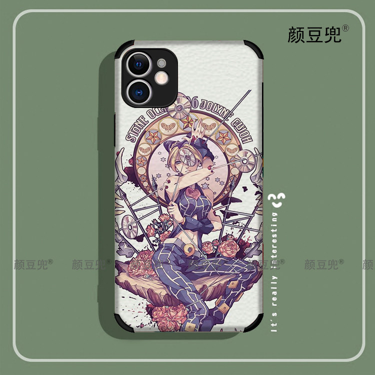 jojo11空条徐伦12PRO手机壳适用iPhone13软XSMAX小羊皮78P硅胶se2