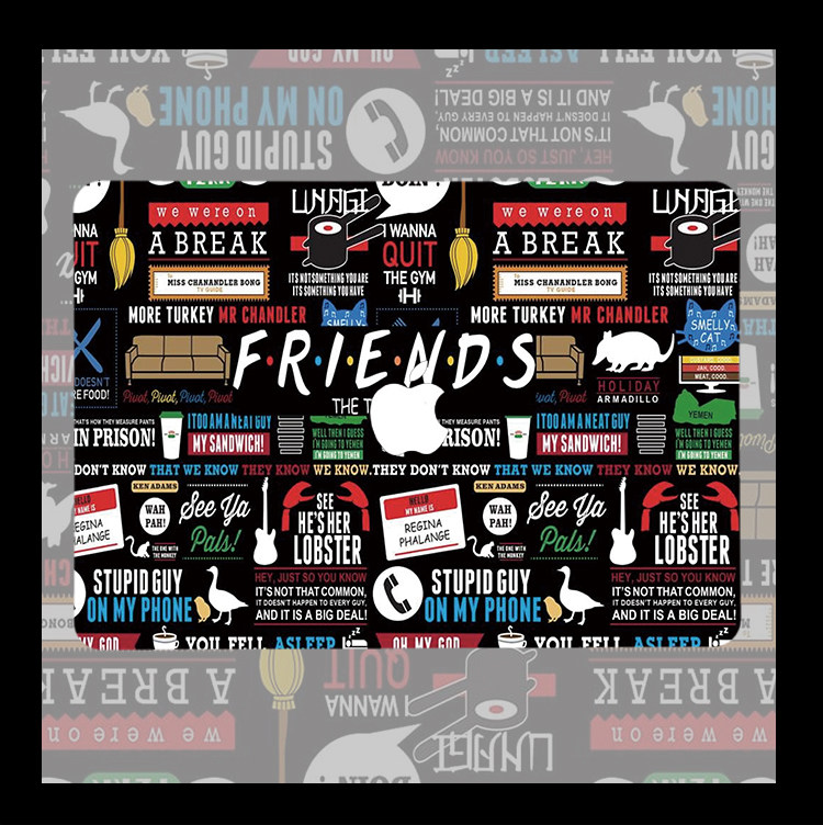 老友记Friends适用Macbook Pro苹果电脑air13笔记本保护套16美剧