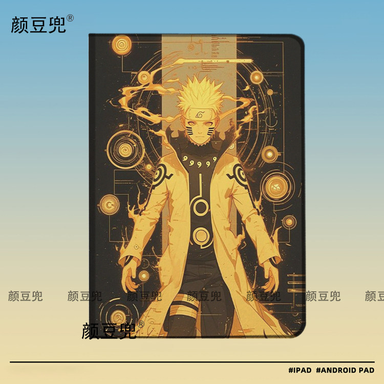 火影忍者 鸣人ipad10.2适用air5/6保护套matepad pro11 Air笔槽mini5/6皮套小米5/6pro12.9华为11.5荣耀V9pro