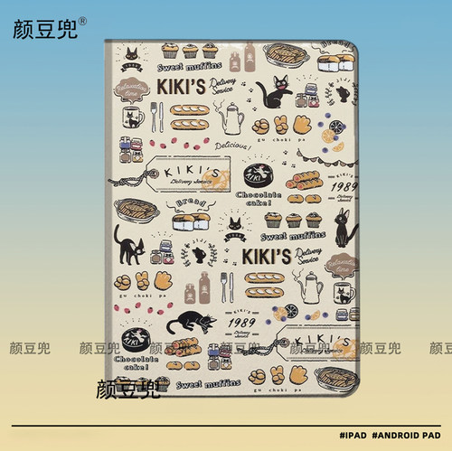 魔女宅急便KIKI宫崎骏 ipad10.2适用于air4/5保护套matepad pro11 Air3笔槽mini5/6皮套小米5/6pro12.9华为M6