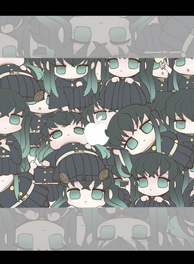 时透无一郎 鬼灭之刃 适用苹果macbookair13.3寸pro14笔记本12保护壳15寸Max 16周边M1芯片macbook电脑保护套