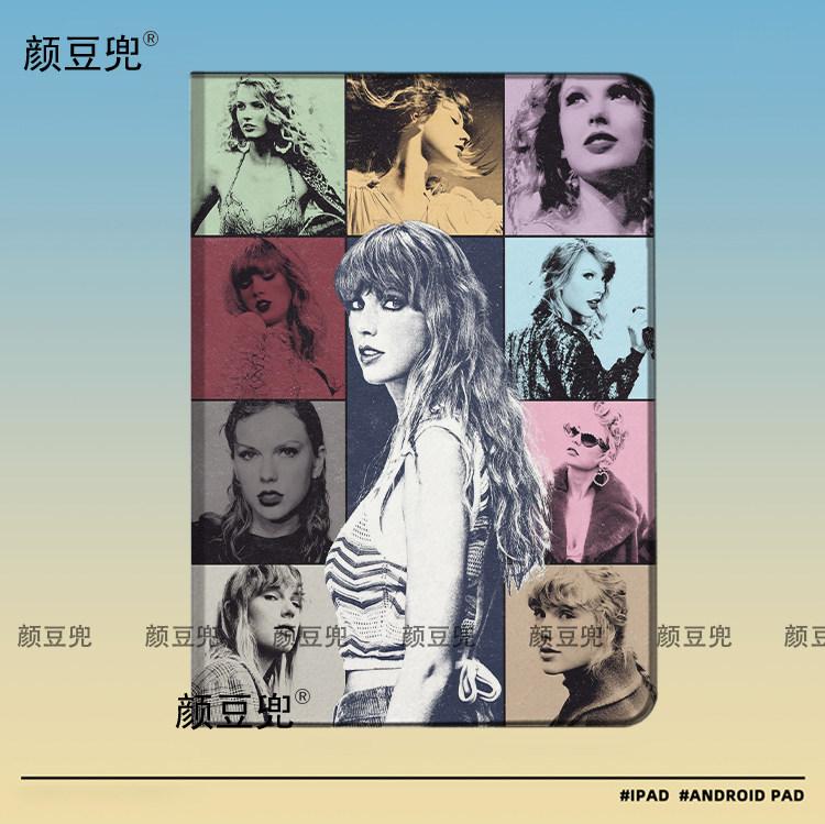 泰勒Taylor霉霉 演唱会同款ipad10.2适用于air4/5保护套matepad pro11 Air笔槽mini5/6皮套Pro12.9小米5/6pro