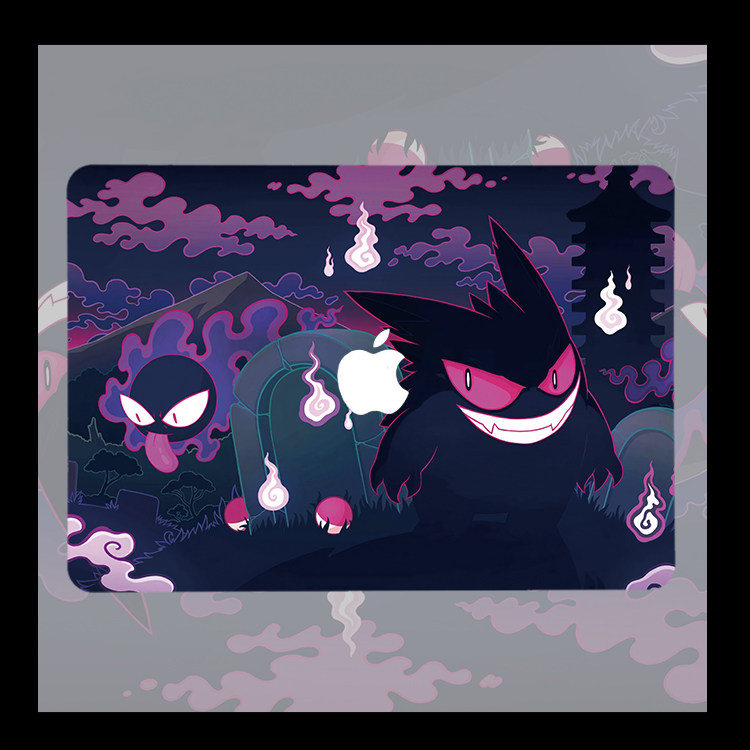 耿鬼 宝可梦 神奇宝贝 适用苹果macbook air13.3寸 pro14笔记本12保护壳15寸 Max16 Macbook苹果电脑保护套M3