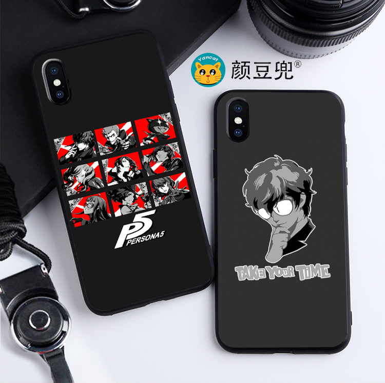 P5女神异闻录手机壳iphone11适用12 Pro苹果XS MAXR软8plus红米40