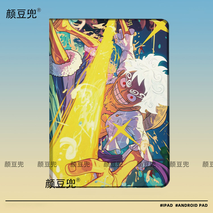 海贼王 路飞尼卡ipad10.2适用air5/6保护套matepad pro11 Air3笔槽mini56皮套小米5/6pro12.9华为11.5S动漫