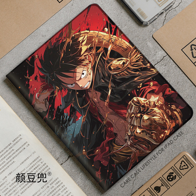 海贼王 路飞 动漫ipad10.2适用air4/5保护套matepad pro11 Air笔槽mini5/6皮套小米5/6pro12.9华为11.5荣耀V8