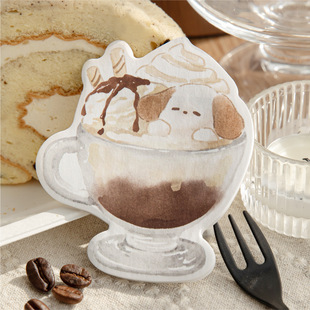 奶泡萌友系列可爱异形便利贴30张 创意图案学生办公留言记事N次贴