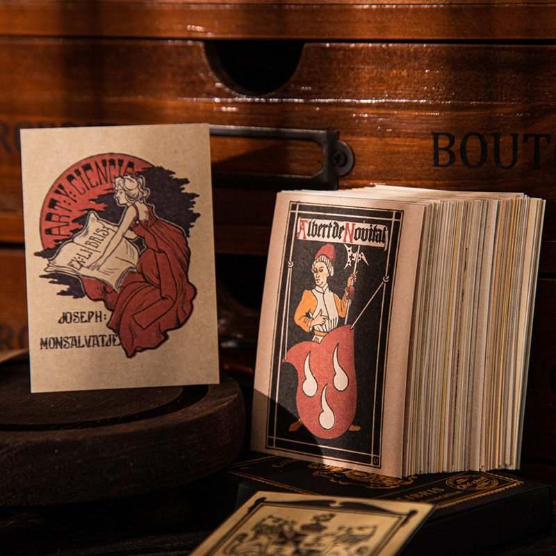 旧馆藏书票系列无粘性素材纸50张入 复古旧物主题手账diy装饰打底,文具电教/文化用品/商务用品,手帐/日程本/计划本,淘宝优惠券,粉丝福利购,淘宝优惠卷