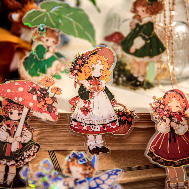 童话剧场系列PET防水大贴纸包10张入 卡通人物素材手账手机壳拼贴,文具电教/文化用品/商务用品,贴纸/立体贴纸,淘宝优惠券,粉丝福利购,淘宝优惠卷