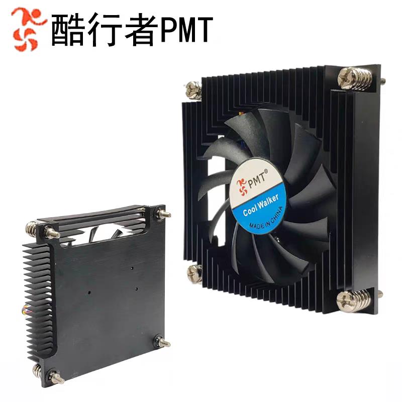 酷行者15MM风扇 工控机散热器115X 1200CPU风扇铝超薄cpu风扇3pin
