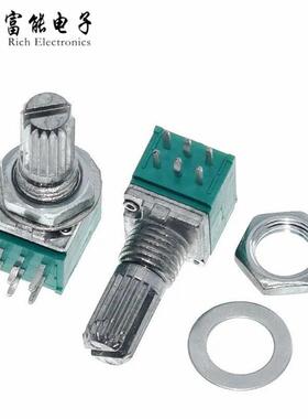 RK097G 双联 B1K/5K/10K/20K/50K/100/500K 功放/密封电位器 6脚