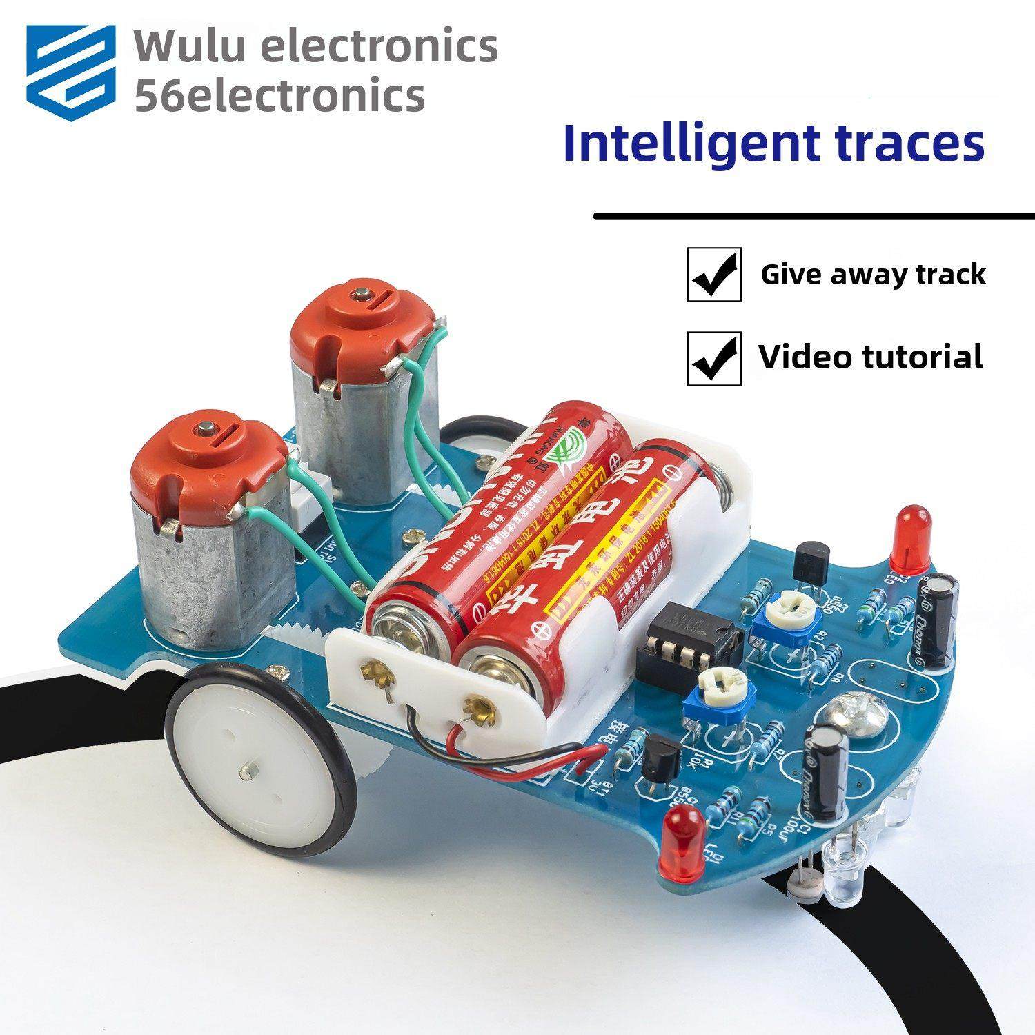 D2-5智能履带车DIY套件线路巡逻车焊接实践电路板电子零件Tj-56-1,3C数码配件,USB多功能数码宝,淘宝优惠券,粉丝福利购,淘宝优惠卷