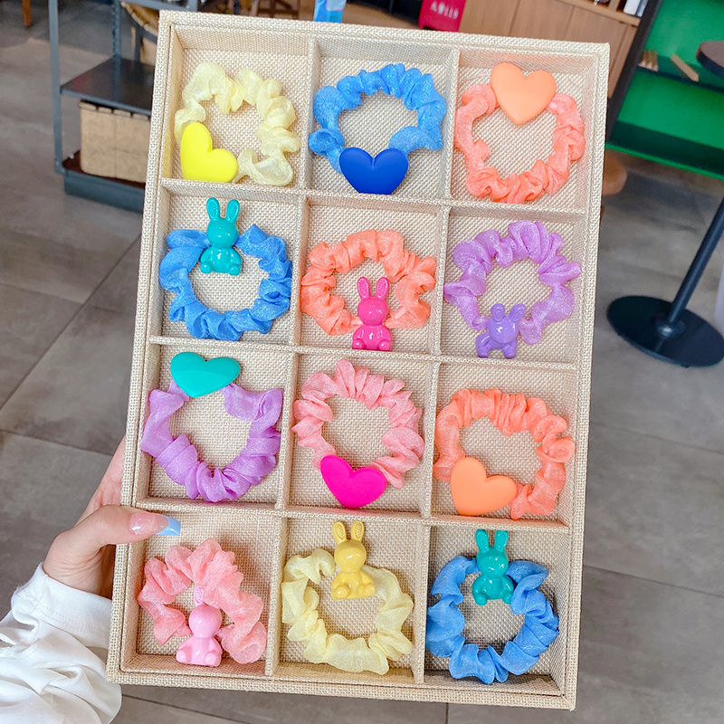 儿童皮筋不伤发弹性好橡皮筋女童头绳可爱宝宝扎头发饰小女孩卡通