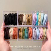 皮筋女扎头2024年新款 头绳儿童发圈宝宝女童橡皮筋皮套扎高马尾发