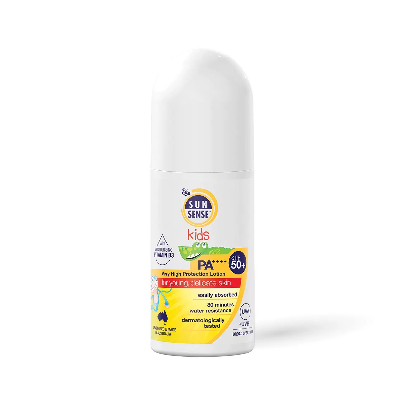 保税仓 澳洲EGO意高SUNSENSE儿童防晒滚珠50ml物理防晒乳防水防晒