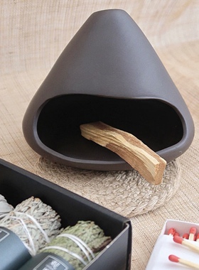陶瓷香炉圣木托盘架Palo Santo holder秘鲁圣木燃烧盘托盘圣木托