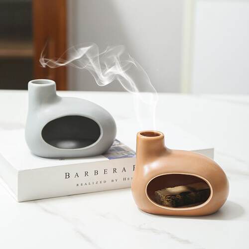 陶瓷香炉圣檀木锥工艺品