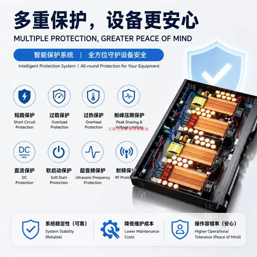 专业数字功放机纯后级家用舞台