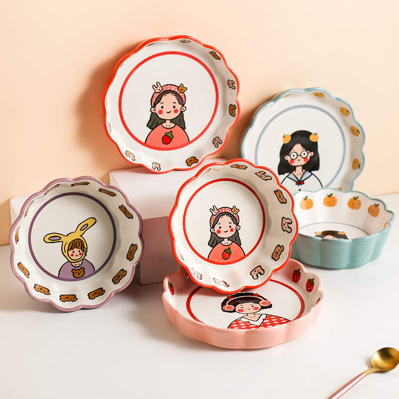 originality tableware Fruit bowl Salad bowl personality household Noodle bowl Cartoon lovely Hearts Dessert Rice bowlin the Tableware , Tableware , Bowl  category - from Buy2taobao.com to provide professional Taobao agent buy service