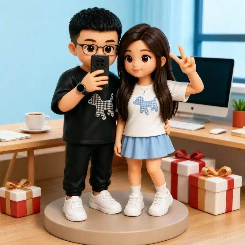 3D定制人偶Q版树脂模型