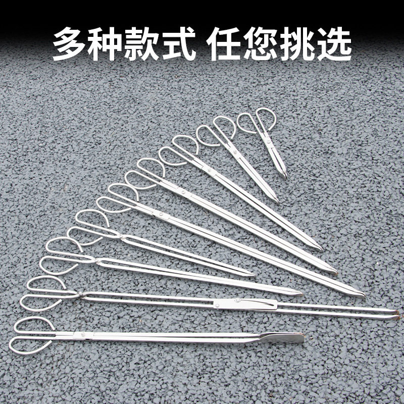 不锈钢火钳夹碳夹子捡垃