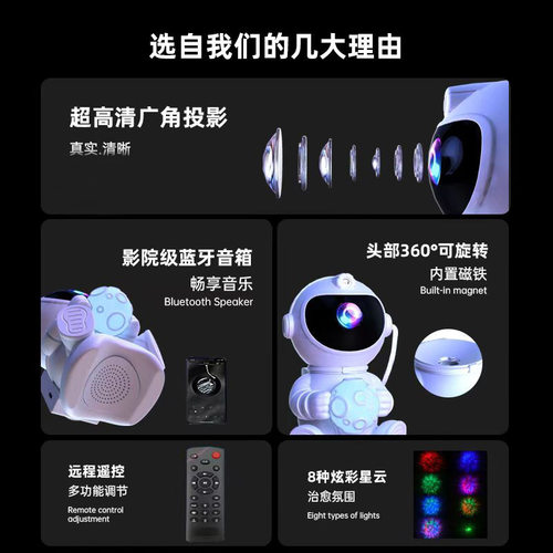 新款抱星星月球火箭蓝