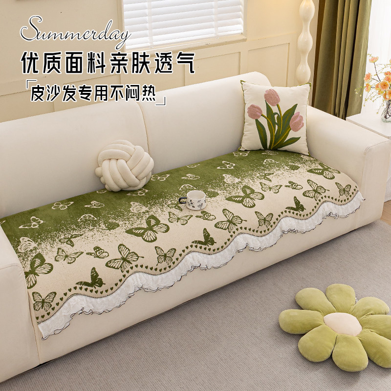 新中式异形沙发垫轻奢高级感沙发坐垫四季通用2025年新款沙发盖布