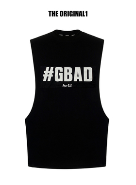 THE ORIGINAL1 王嘉尔同款演唱会周边#GBAD字母印花水洗纯棉背心