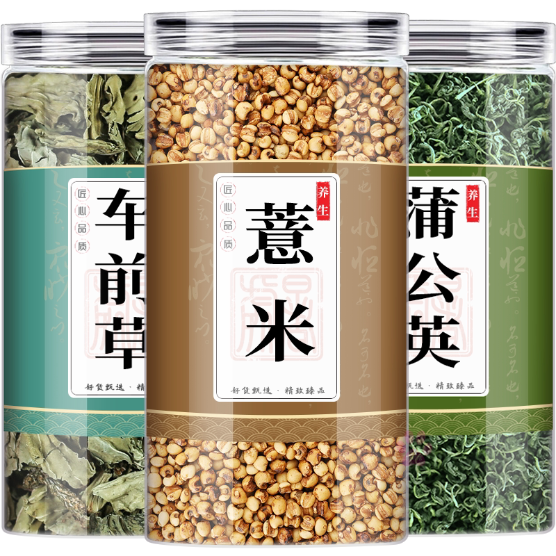 蒲公英车前草薏米中药材