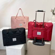 短途旅行包大容量女旅游手提收纳袋小型轻便学生行李包可套拉杆箱