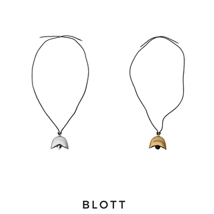 BLOTT 新年系列 蜡绳大元宝铃铛黑玛瑙长项链