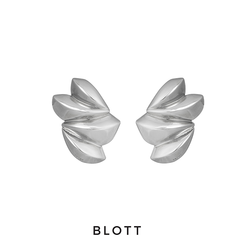 BLOTT 复古切割 金银耳环