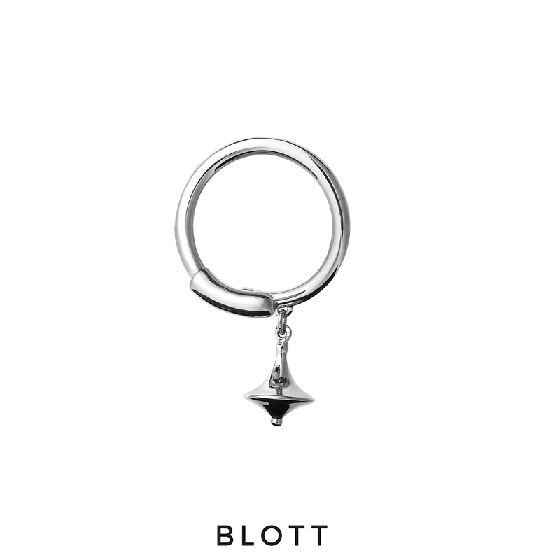 blott男女合金设计师陀螺吊坠