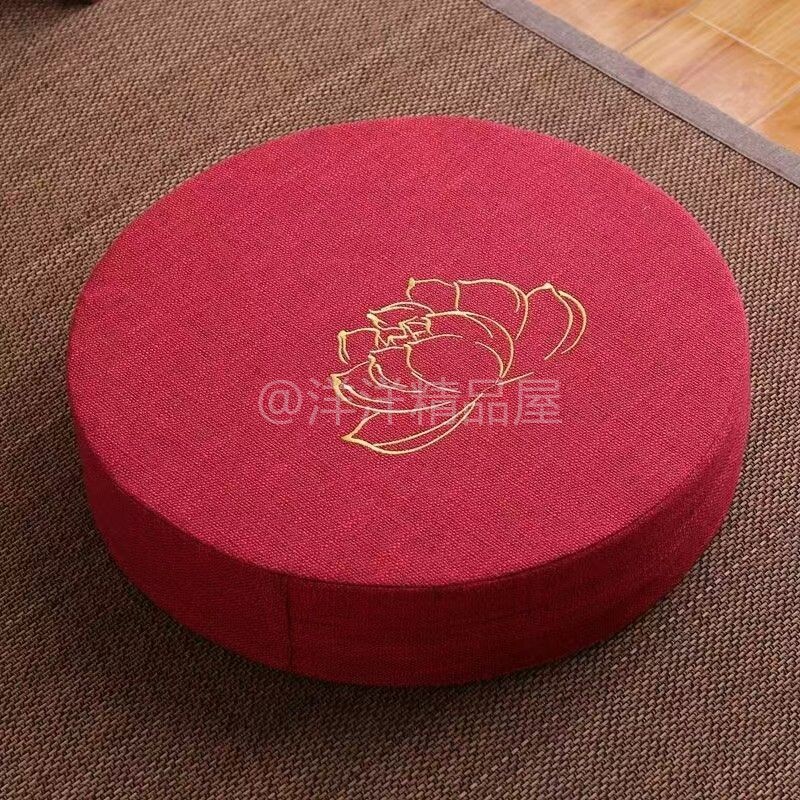 佛前跪拜垫家用佛堂磕头佛拜蒲团禅修打坐垫冥想静坐禅垫寺院用